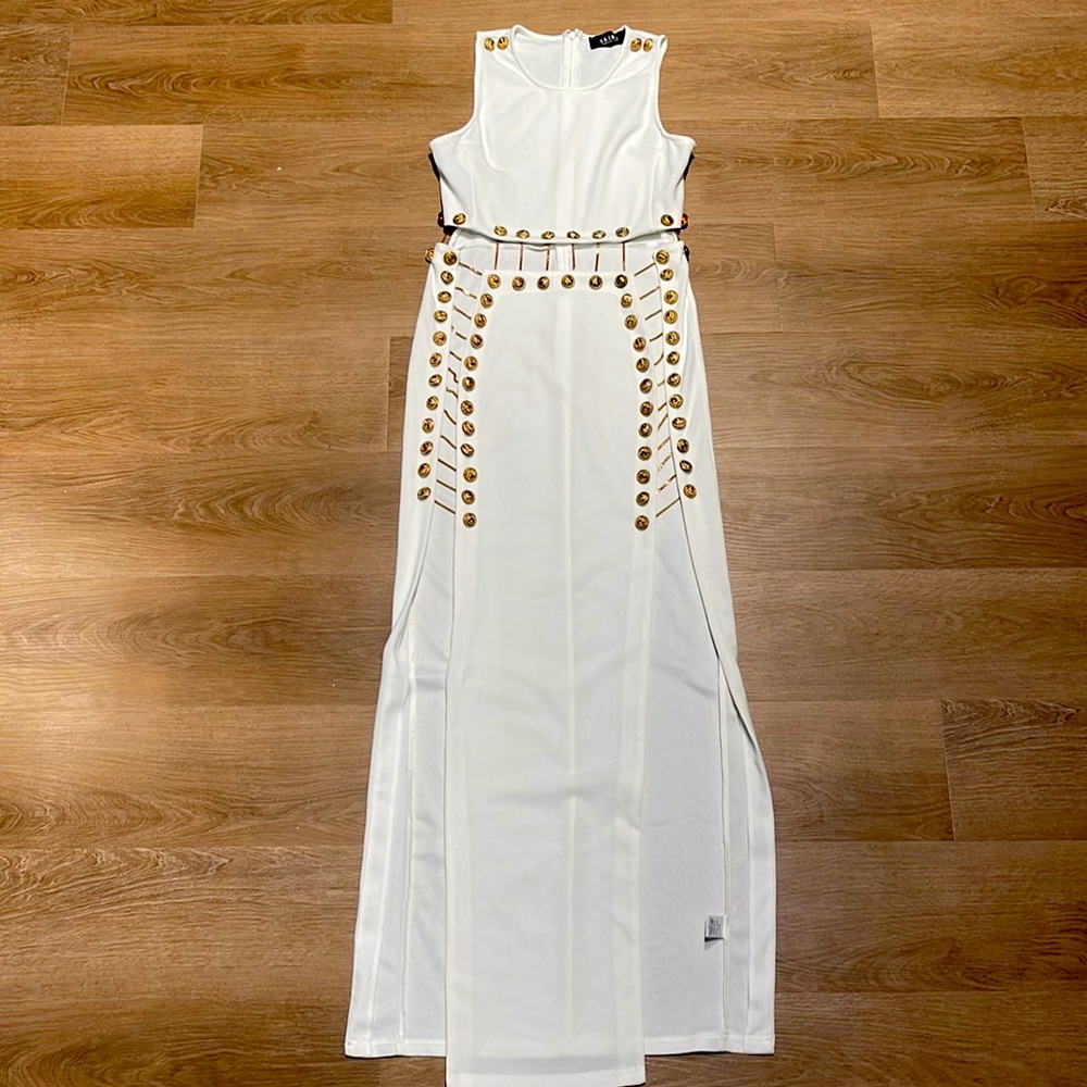 White Cut Out Dress